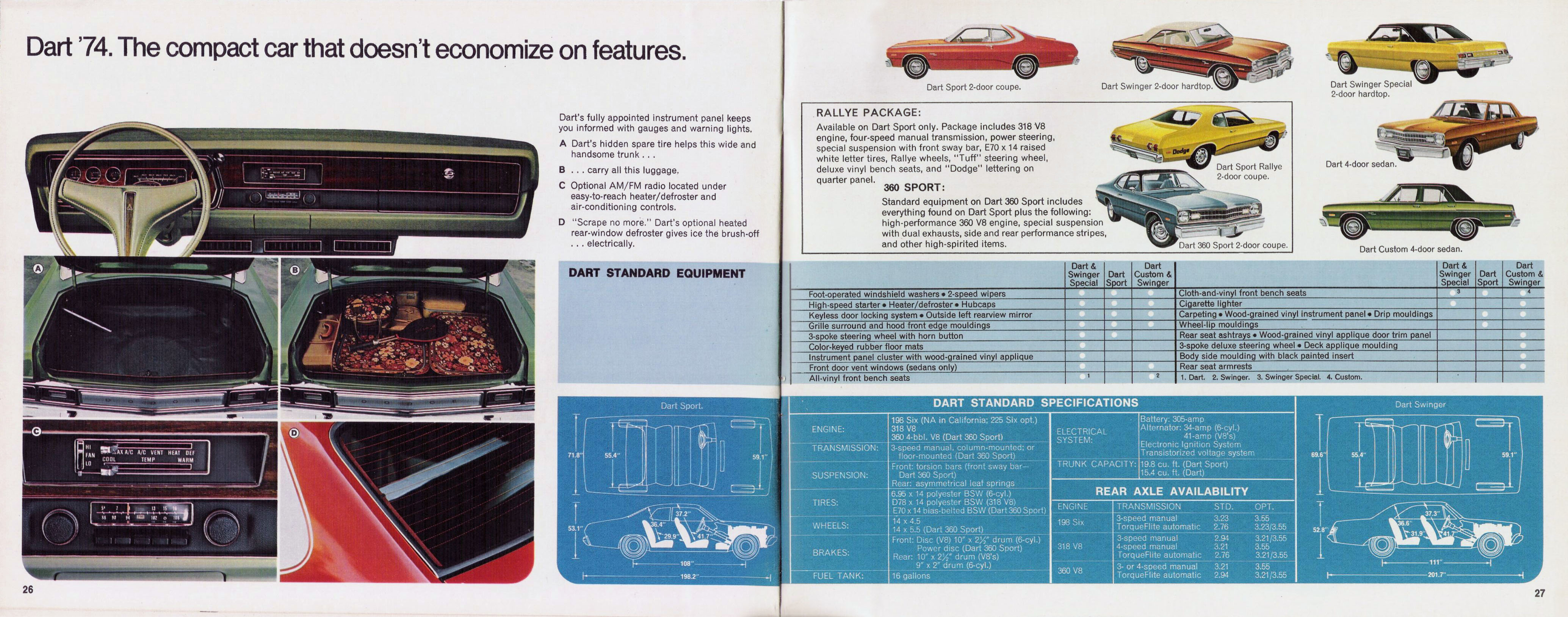 1974 Dodge Full-Line Brochure Page 12